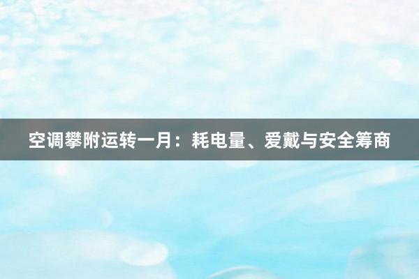 空调攀附运转一月：耗电量、爱戴与安全筹商